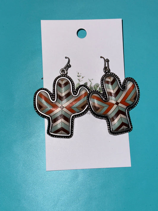 Boho Cactus Earrings